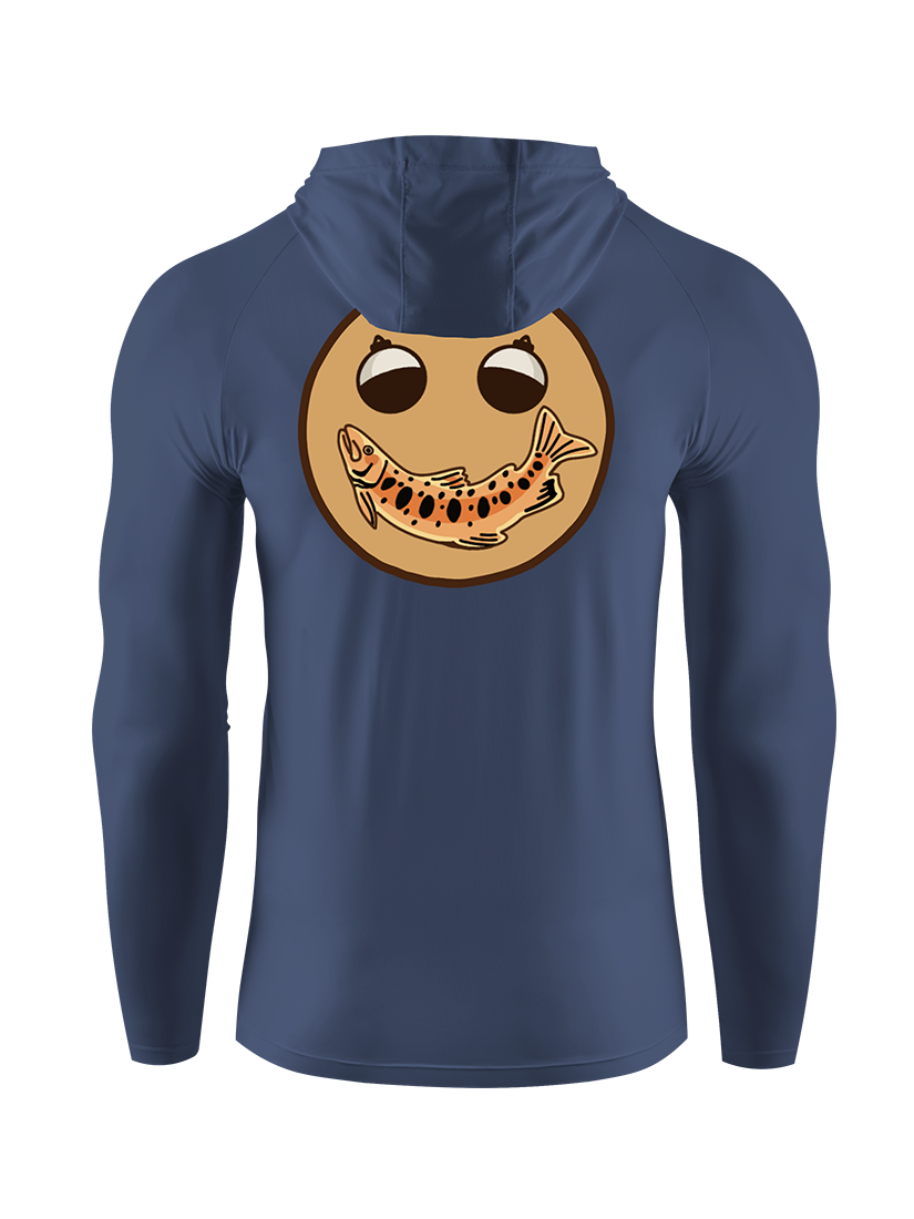 Creative Fishing Smiley Face UPF Hoodie