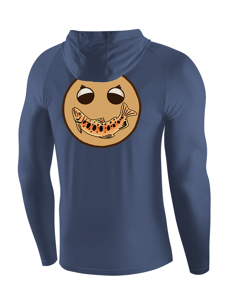 Creative Fishing Smiley Face UPF Hoodie